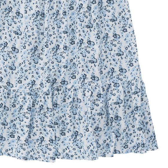 Mädchen Kleid mit Blumen allover