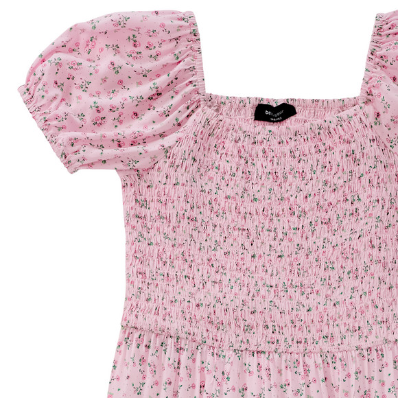 Mädchen Kleid mit Blumen allover
