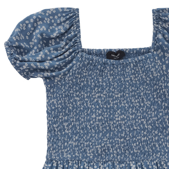 Mädchen Kleid mit Blumen allover