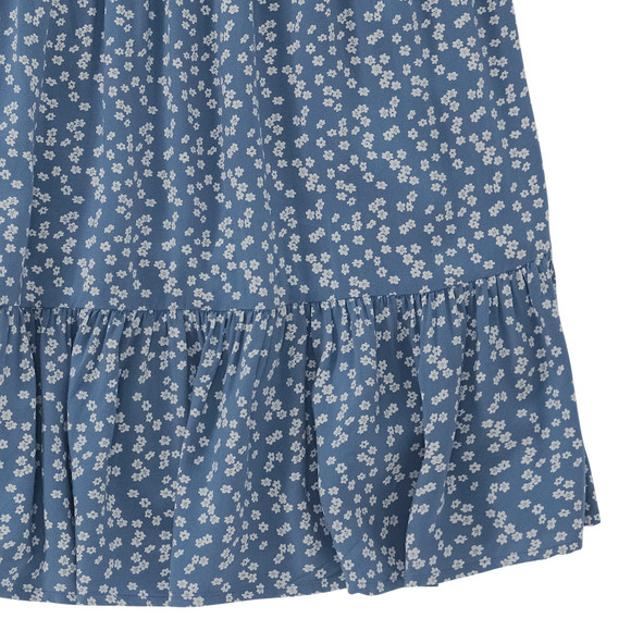 Mädchen Kleid mit Blumen allover