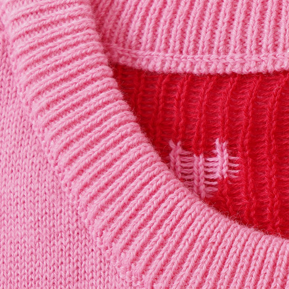 Mädchen Cardigan mit Herz-Allover