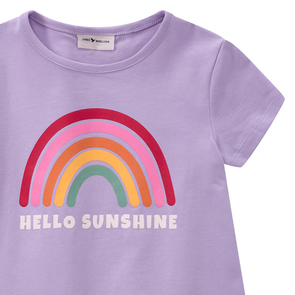 Mädchen T-Shirt mit gummiertem Print