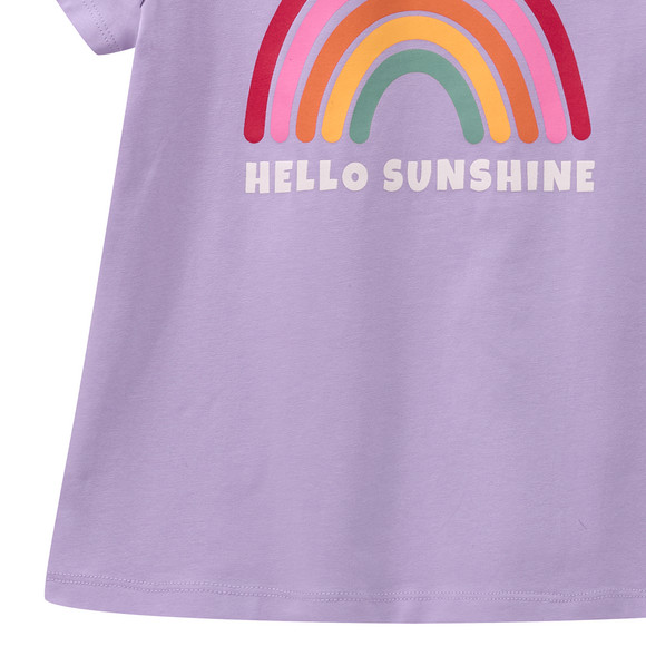 Mädchen T-Shirt mit gummiertem Print