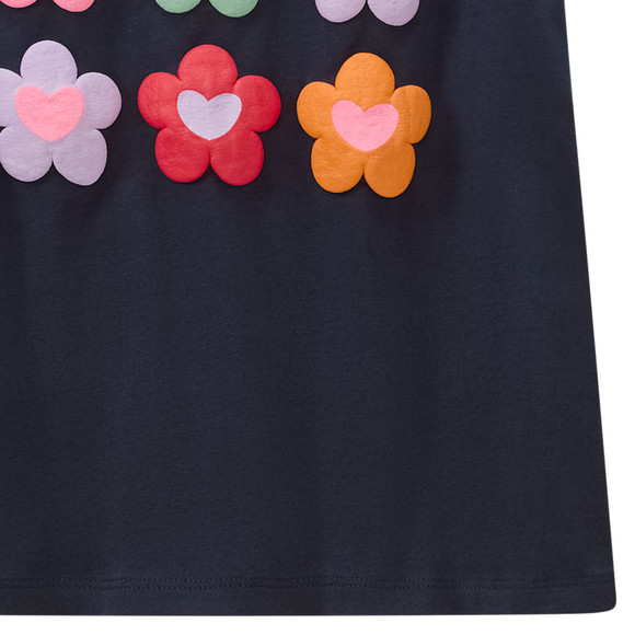 Mädchen T-Shirt mit gummiertem Print