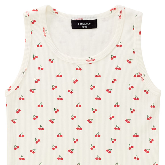 Mädchen Top mit Kirsch-Print