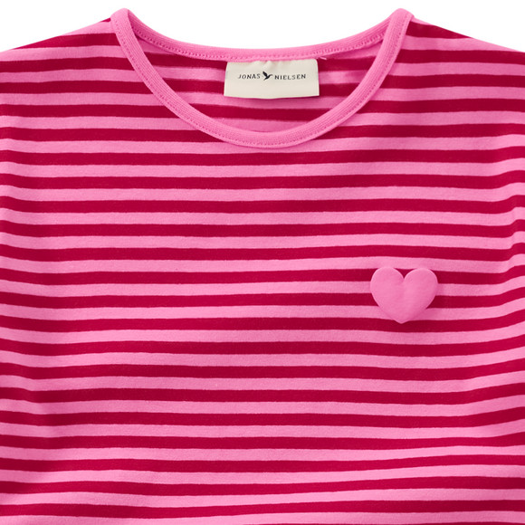 Mädchen T-Shirt mit Herz-Print