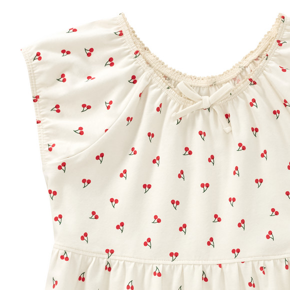 Mädchen T-Shirt mit Kirsch-Print allover