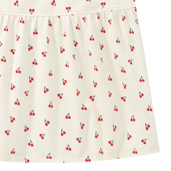 Mädchen T-Shirt mit Kirsch-Print allover