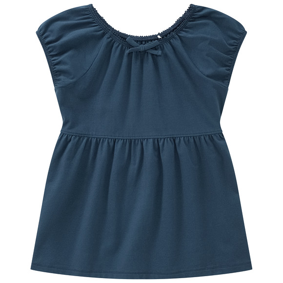 Mädchen T-Shirt mit Zierschleife dunkelblau