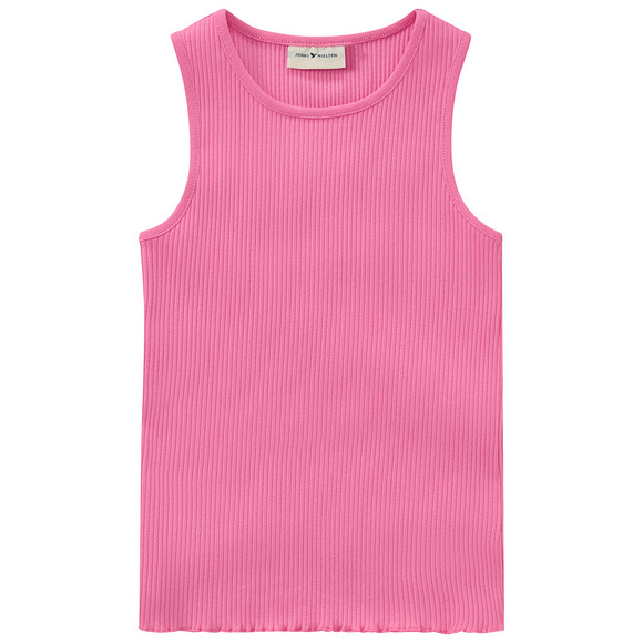 Mädchen Top mit Rippstruktur pink