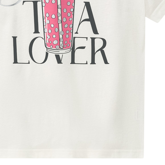 Mädchen T-Shirt mit Glanz-Print