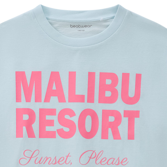 Mädchen T-Shirt mit Schriftzug-Print