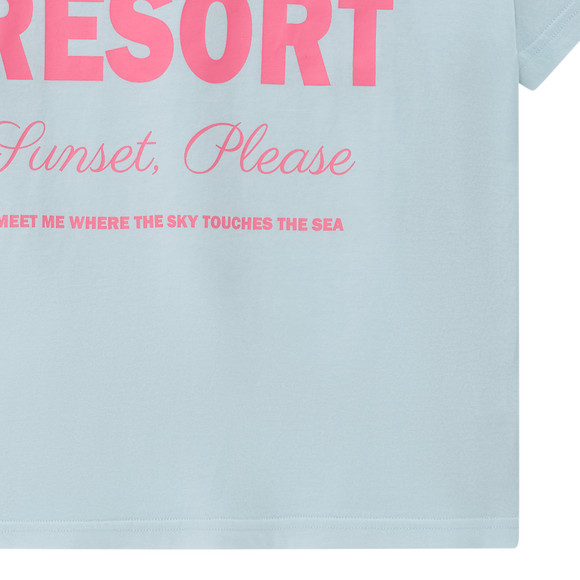 Mädchen T-Shirt mit Schriftzug-Print