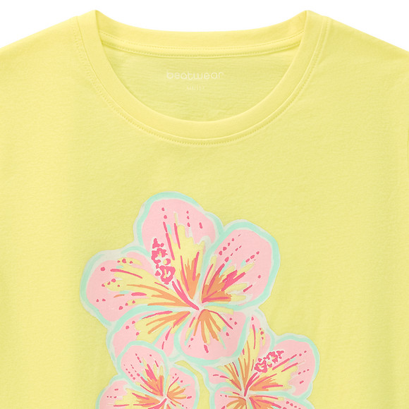 Mädchen T-Shirt mit Blumen-Print