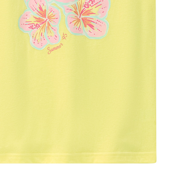 Mädchen T-Shirt mit Blumen-Print