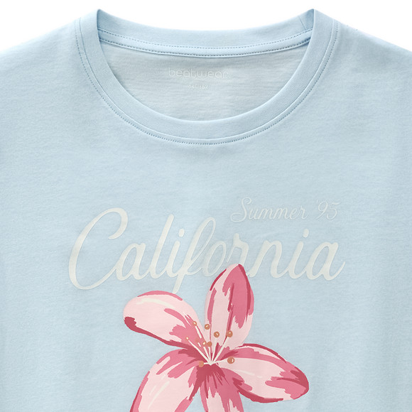 Mädchen T-Shirt mit Blumen-Print