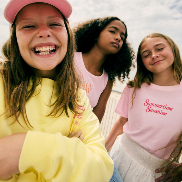 Mädchen T-Shirt mit Sommer-Print