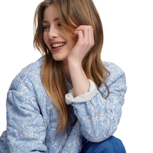 Damen Steppjacke mit Paisley-Muster