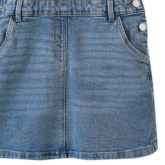Mädchen Latzkleid in Denim-Look