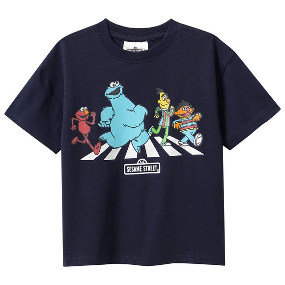 Sesamstraße T-Shirt mit Print dunkelblau