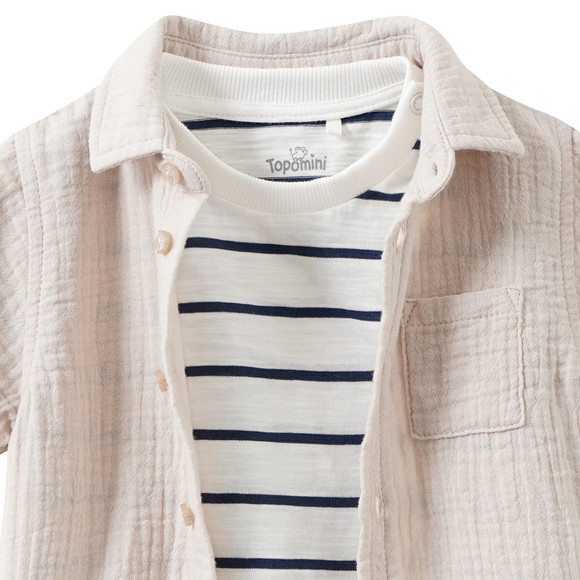 Baby T-Shirt mit Hemd im Set