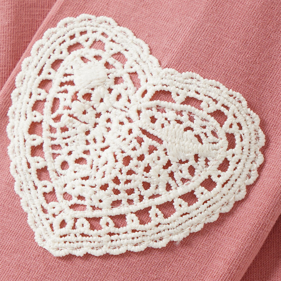 Baby Leggings mit Häkelspitze