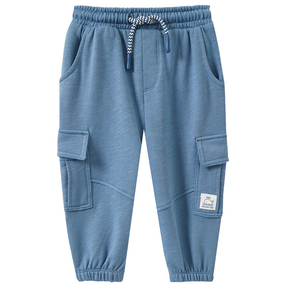 Baby Jogginghose mit Cargotaschen blau