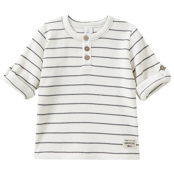 Baby Langarmshirt mit Knopfleiste