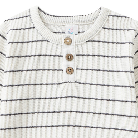 Baby Langarmshirt mit Knopfleiste