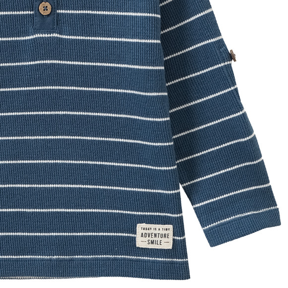 Baby Langarmshirt mit Knopfleiste