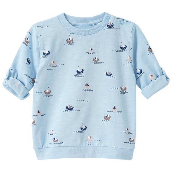Baby Langarmshirt mit Meeres-Motiven