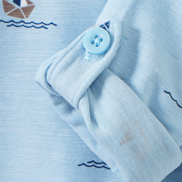 Baby Langarmshirt mit Meeres-Motiven