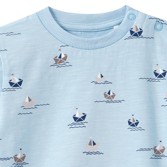 Baby Langarmshirt mit Meeres-Motiven