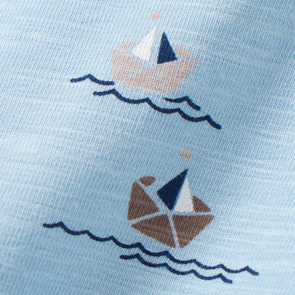 Baby Langarmshirt mit Meeres-Motiven