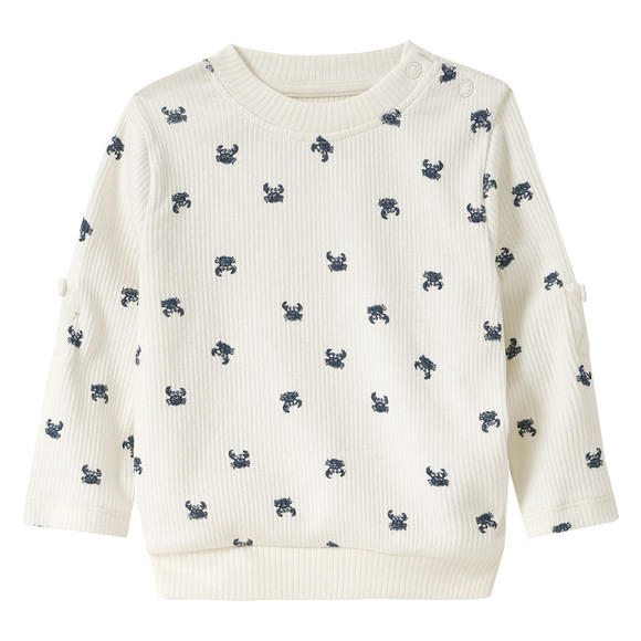 Baby Langarmshirt mit Krabben-Allover