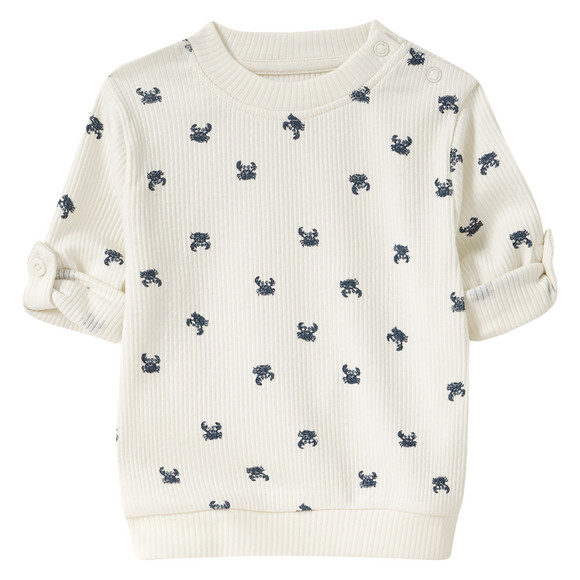 Baby Langarmshirt mit Krabben-Allover