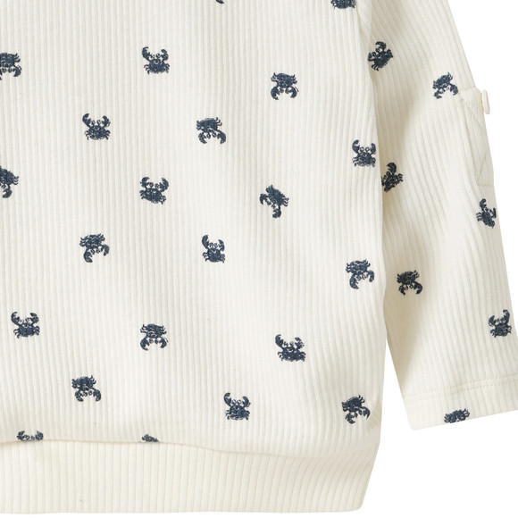 Baby Langarmshirt mit Krabben-Allover