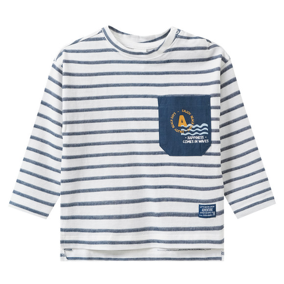 Baby Langarmshirt mit Streifen
