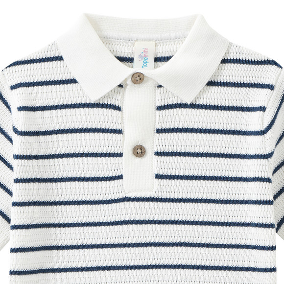 Baby Poloshirt mit Streifen