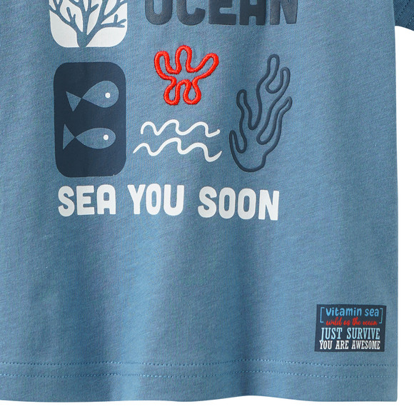 Baby T-Shirt mit maritimen Prints