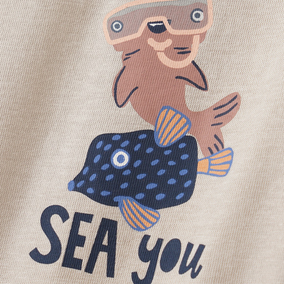 Baby T-Shirt mit Rücken-Print