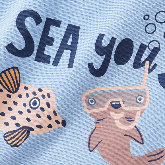 Baby T-Shirt mit Rücken-Print