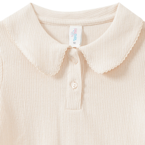 Baby Poloshirt mit Struktur