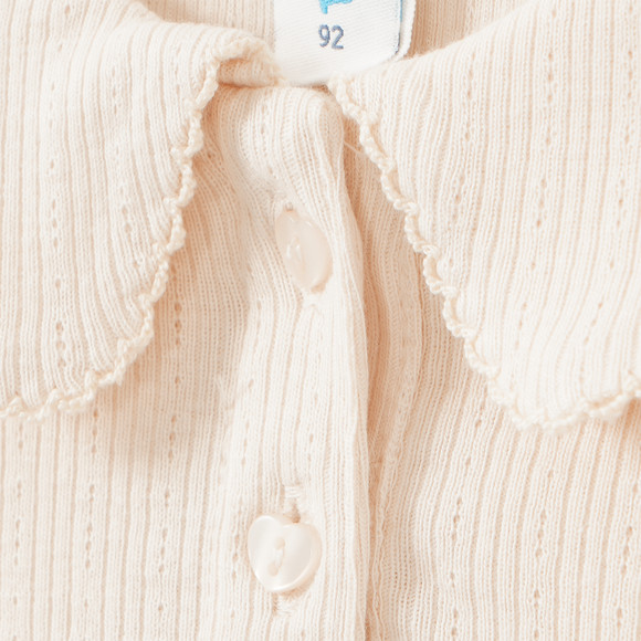 Baby Poloshirt mit Struktur
