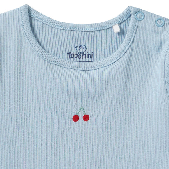 Baby T-Shirt mit Ripp-Struktur