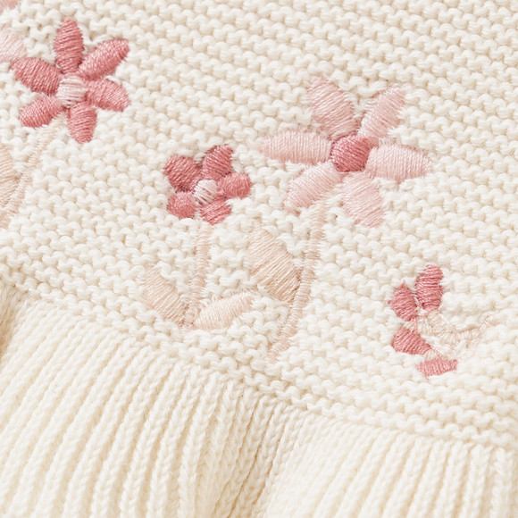Newborn Strickjacke mit Applikation