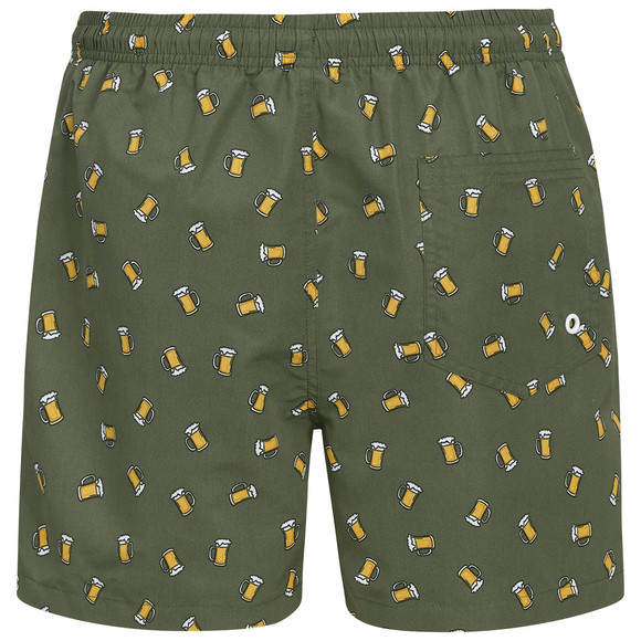 Herren Badeshorts mit Bier-Motiven