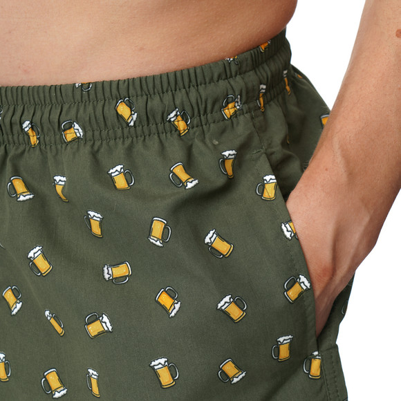 Herren Badeshorts mit Bier-Motiven