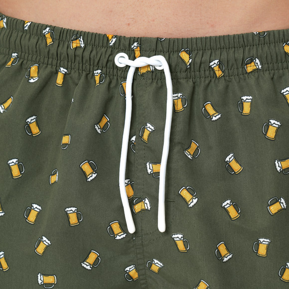 Herren Badeshorts mit Bier-Motiven