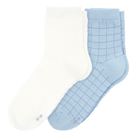2 Paar Damen Socken mit Struktur